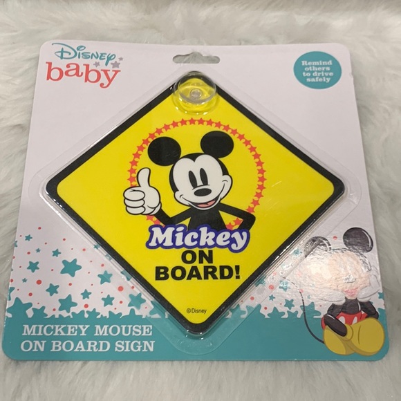 Disney Mickey Mouse On Board Sign - Picture 1 of 3